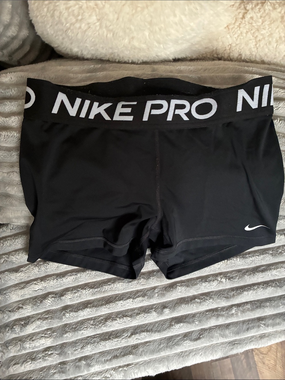 Nike Black Pro Compression Bike Shorts with Logo Waistband